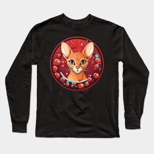 Abyssinian Xmas, Love Cats Long Sleeve T-Shirt